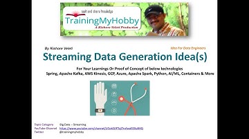 Streaming Data Generation Ideas for Kafka, Spark Streaming Leanings - Part 1
