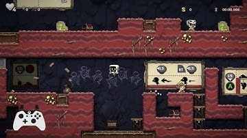 Spelunky 2 - Tutorial% Speedrun in 17.400 Seconds (Former WR)