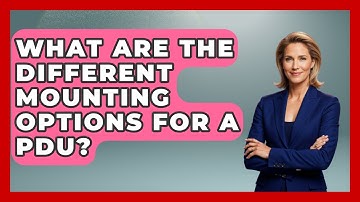 What Are The Different Mounting Options For A PDU? - NextGen Viewing and Audio