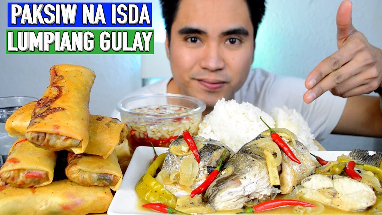 PAKSIW NA ISDA AT LUMPIANG GULAY | MUKBANG PHILIPPINES | PINOY MUKBANG | FILIPINO FOOD