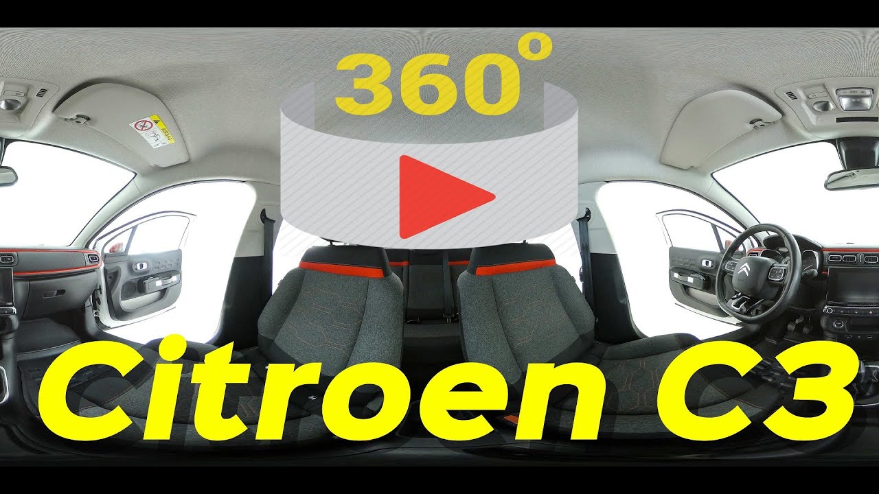 🇫🇷 Citroen C3 Citroën Puretech Cockpit Interior Vr 360 Video - Youtube
