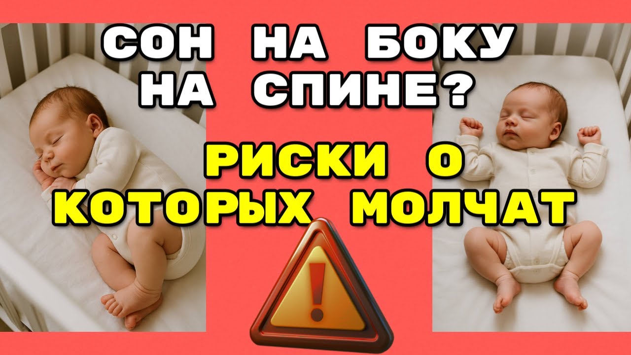 КАК ПРАВИЛЬНО УКЛАДЫВАТЬ НОВОРОЖДЕННОГО! Риски сна на животе и боку
