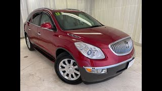 2012 Crystal Red Buick Enclave All Wheel Drive UT8721 Motor Inn Auto Group