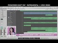 Princesses Don T Cry Instrumental Karaoke With Lyrics On Screen Video With Original Backing Vocals 