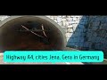 Germany Highway A4 City Jena And Gera Germany Trucking Video 