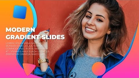 Modern Gradient Slides After Effects Templates