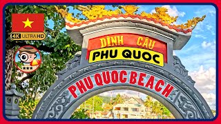 Dinh Cau (Phu Quoc Beach) Duong Dong Vietnam 🇻🇳 (Popular beach spot) 4K Walking Tour/4K Beach Walk