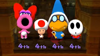 Mario Party 9 Minigame - Birdo Vs Toad Vs Kamek Vs Shy Guy