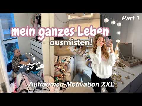 MEIN GANZES LEBEN AUSMISTEN 😮‍💨📦💨 Part 1 // Umzugsreihe 2026