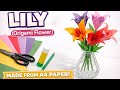 How to Make a Lily Flower with A4 Paper | Easy Step by Step for Beginners