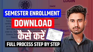 Semester Enrollment Download कैसे करें || Enrollment Download for 2nd, 4th & 6th Sem