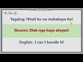 Ilocano phrases with tagalog and english translation  lesson 5