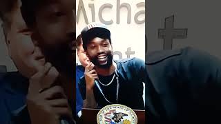 Rapper Meek Mill speaks in support of Gov Pritzker's supervised released reform bill!!!