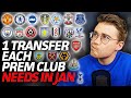 ONE TRANSFER EVERY PREMIER LEAGUE CLUB NEEDS IN JANUARY