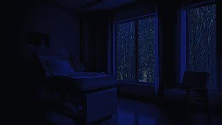Hospital Ambience Sound of Hospital Heart Monitor | Rain on Hospital Window Sounds Relaxation, Sleep