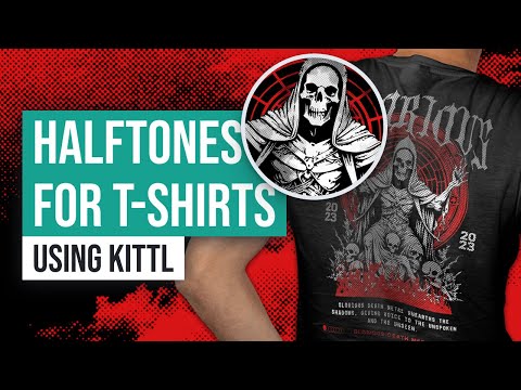 Easily Apply Halftone Textures To T-Shirt Designs With One Click