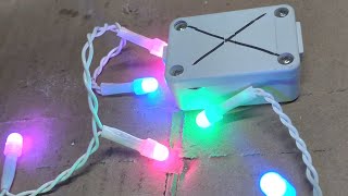 tutorial,  luces navideñas,  como encenderlas sin controlador