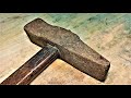 Giant Old Rusty Hammer Restoration