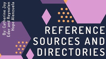 Reference Sources and Directories