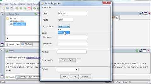qstudio custom login jdbc