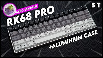 Upgrading My Royal Kludge RK68 PRO - Lubed Akko Starfish Poron Foam PBT Keycaps | Samuel Tan