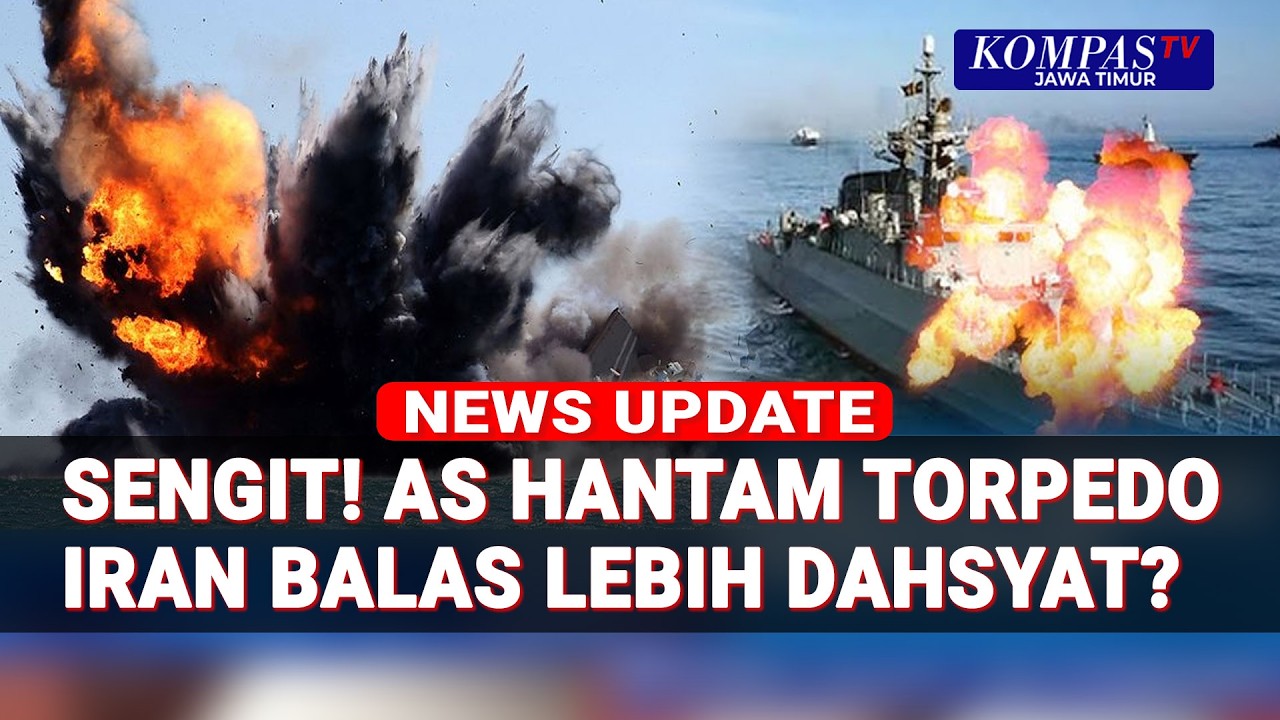 Sengit! Torpedo AS Hancurkan Kapal Iran, Perang Bisa Meluas?