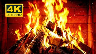 🔥 Cozy Fireplace 4K (12 HOURS). Fireplace with Crackling Fire Sounds. Crackling Fireplace 4K