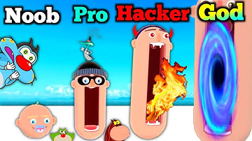 Noob Vs Pro Vs Hacker Vs God | In Hopping Heads Gameplay With Oggy and Jack