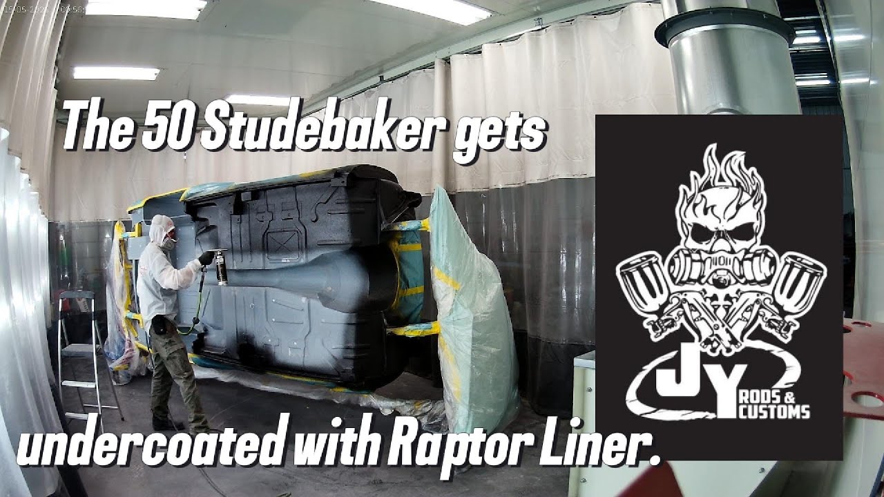 50 Studebaker Undercoated with Raptor Liner