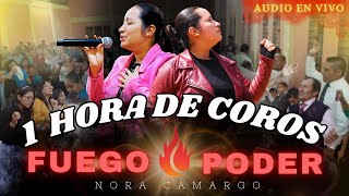 1Hora de COROS PENTECOSTALES CON UNCIÓN | Ministración del Poder del Espíritu #envivo | Nora Camargo