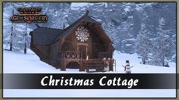 HOW TO BUILD A CHRISTMAS COTTAGE [SPEED BUILD] - CONAN EXILES