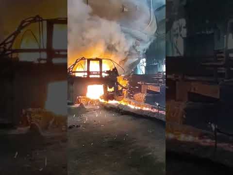 Blast Furnace Taphole Closing Process With Mudgun Blastfurnace Ironmaking Steel Foundry Alloy