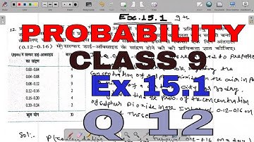 class 9th maths chapter 15 exercise 15.1 question 12
