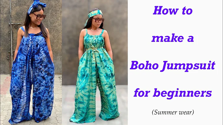 How to make a Boho Jumpsuit | Palazzo Jumpsuit (cu...