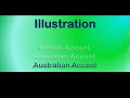 Illustration   How to Pronounce Illustration in Australian Accent, British Accent, American Accent?