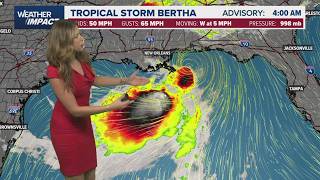 Weather Impact: Extreme heat builds in Houston as Tropical Storm Bertha brews along the Gulf