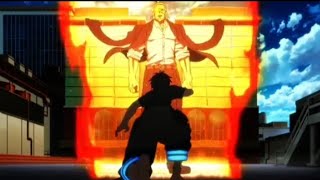 Shinra vs Captain Burns || Full Fight || ( eng dub)