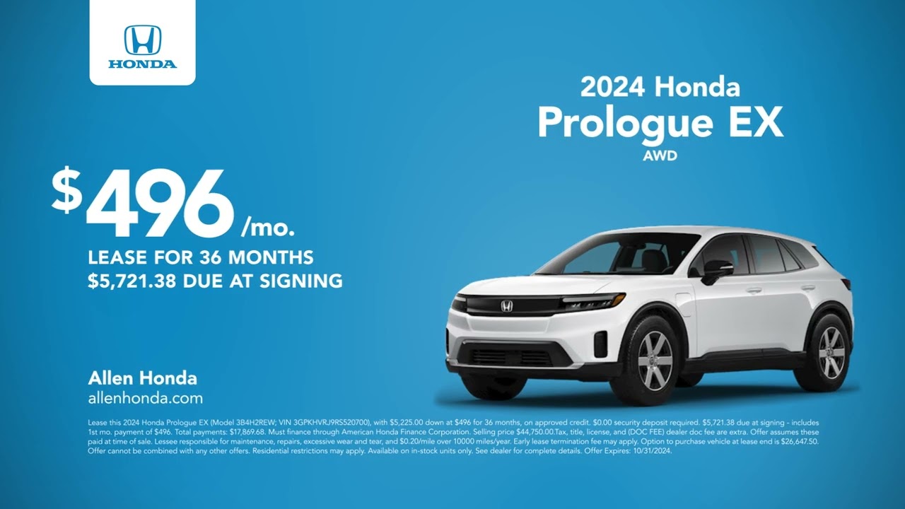 Honda Prologue 10/29/2024 4491387