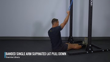 Banded Single Arm Supinated Lat Pulldown - OPEX Exercise Library