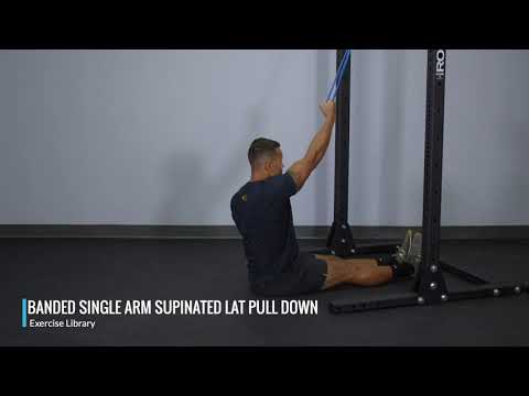 Banded Single Arm Supinated Lat Pulldown - OPEX Exercise Library
