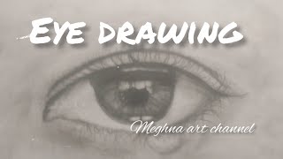 Eye drawing details👁️ # meghna art channel 🥰#shorts # 🥰❤️