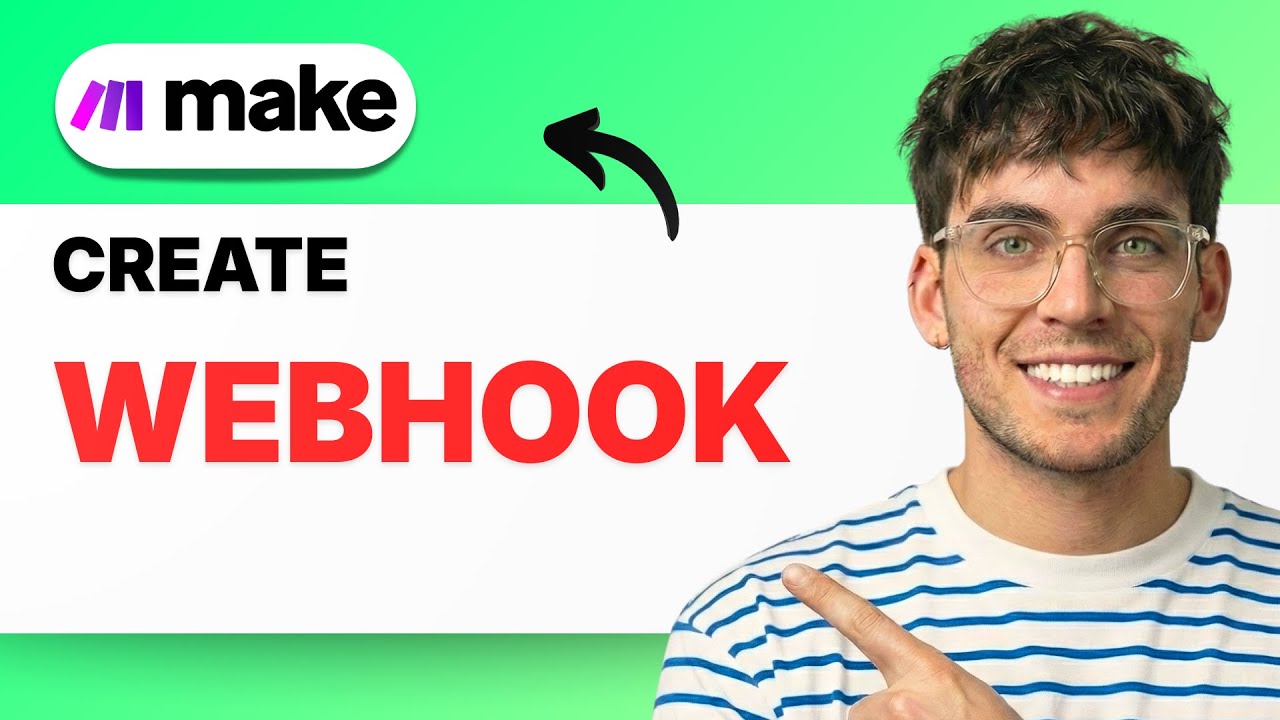 Make.com webhook tutorial showing real-time automation setup