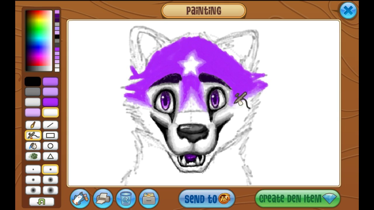 Animal Jam Speedpaint: Violet