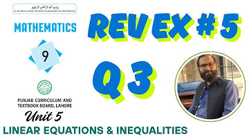 CLASS  9th MATH REVIEW EXERCISE 5 QUESTION 3 PUNJAB TEXTBOOK BOARD SOLUTIONS