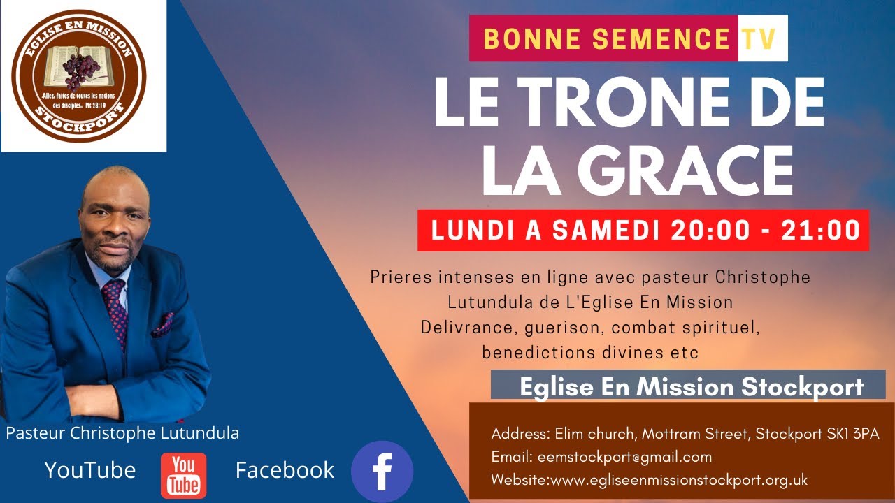 PRIERE DU SOIR EN DIRECT - LE RENDEZ-VOUS DU TRONE DE LA GRACE -avec