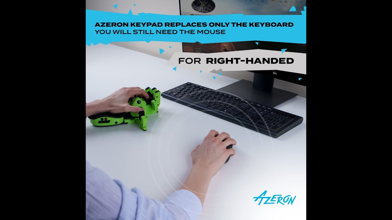 Azeron Gaming keypad for PC & Console Gaming 3D Printed Analog ...