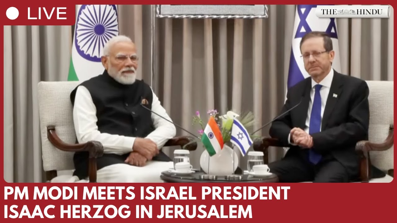 PM Modi holds bilateral talks with Israeli President Herzog in Jerusalem on state visit