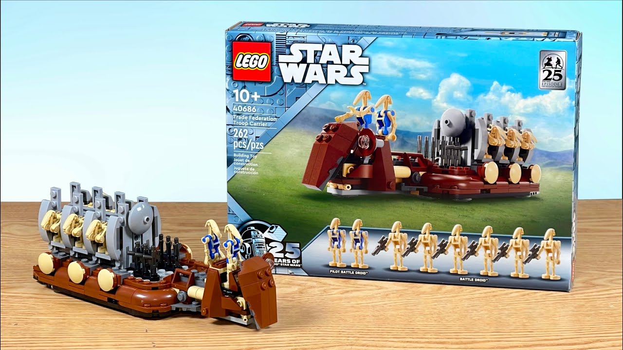 LEGO Star Wars 40686: Trade Federation Troop Carrier Review! (May
