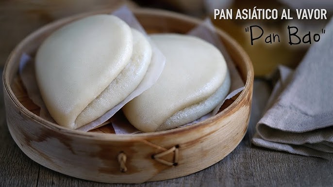 Cómo hacer pan bao forma fácil 👍🏻 y una deliciosa receta para rellenarlo  😋