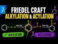 Friedel–Crafts Alkylation & Acylation | Electrophilic Aromatic Substitution#chemistry #class12